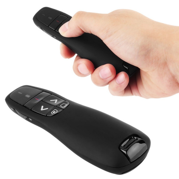 R400 2.4Ghz USB Wireless Presenter Red Laser Pointer PPT Remote Control for Powerpoint Presentation 2PC/LOT