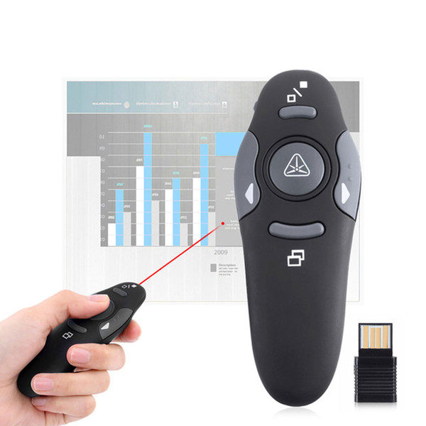 2.4Ghz Laser Pointer Pen Wireless USB Power Point Presenter Remote Control Laser Pen Wireless Remote Red Laser Pointer