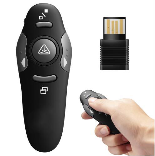 2.4 GHz Wireless Presenter with Red Laser Pointers Pen USB RF Remote Control PPT Powerpoint Presentation High qulity