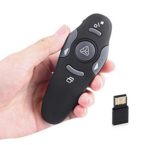 Wireless Presenter with Red Laser Pointers Pen USB RF Remote Control PPT Powerpoint Presentation Page Up/Down 2.4 GHz 2.4GHZ