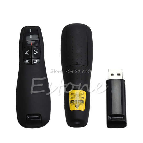 2.4GHz USB Wireless PPT PowerPoint Presenter Remote Control Laser Pointer Pen -R179 Drop Shipping