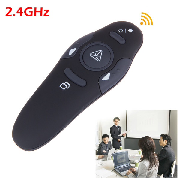 2017 2.4 GHz 2.4GHZ Wireless Presenter with Red Laser Pointers Pen USB RF Remote Control PPT Powerpoint Presentation Page Up/Down