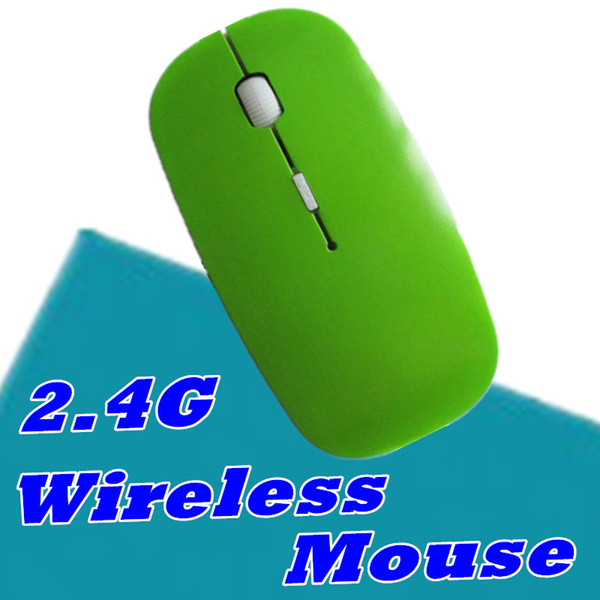High Quality Ultra Thin USB Optical Wireless Mouse 2.4G Receiver Super Slim Mouse For Computer DHL