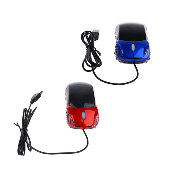 Car Cute Gaming Mouse USB Wired LED Optical Laptop Desktop Mice 800DPI 2Pcs