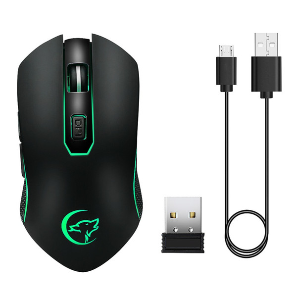 2.4G 6 Buttons Rechargeable Battery 2400DPI Gaming Wireless Mouse Mice PC Laptop