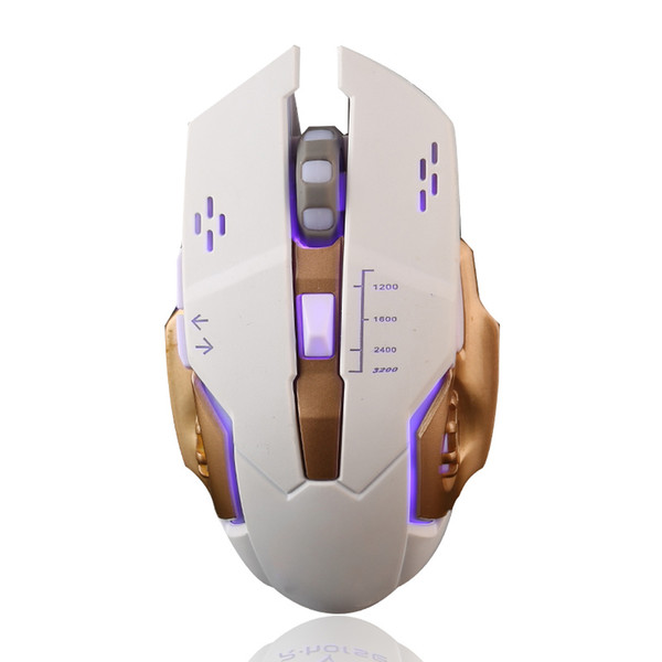 USB Wired Gaming Mouse 3200DPI 6 Buttons LED Optical Professional Pro Mouse Gamer Computer Mice for PC Laptop With Flat Retail Packing