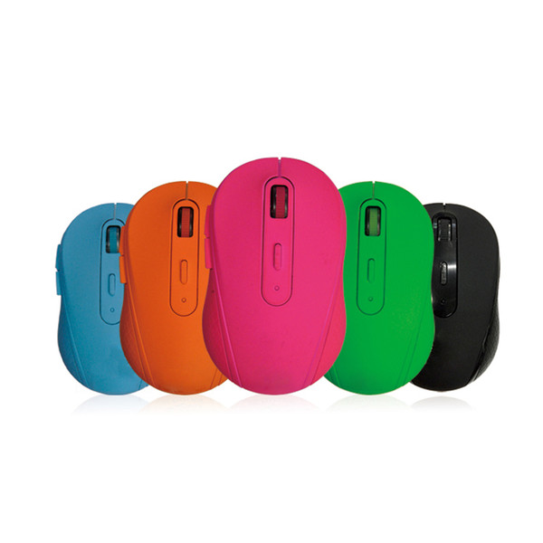 2.4GHz Wireless Mouse USB Optical Scroll Mice 5 Colors for Tablet Laptop Computer With Flat Retail Packing