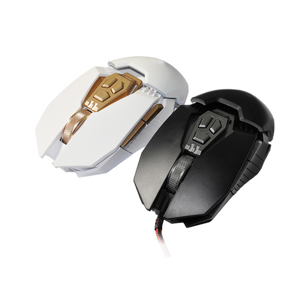 USB Optical Wired Gaming Mouse Mice for Computer PC Laptop Pro Gamer Mouse Black/White With Flat Retail Packing