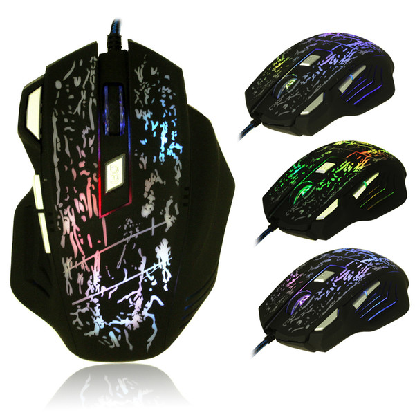 3200 DPI 7 Buttons LED Optical USB Wired Gaming Mouse Mice For Pro Gamer MOUSE H210517