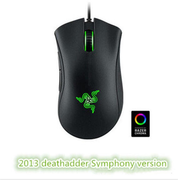 Factory direct sell razer deathadder chroma symphony 1600dpi USB wired optical mouse gaming mouse computer game mouse with retail