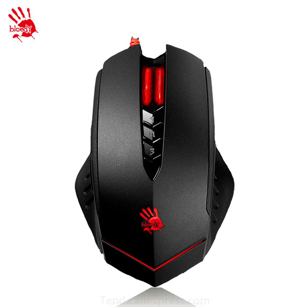 Wholesale- A4tech Bloody V8M 3200DPI Gaming Mouse 3D Wired Dragon Custom 8 Keysters LOLFps Emperorship LOL CF Dota Mouse 2015 Hot Sale