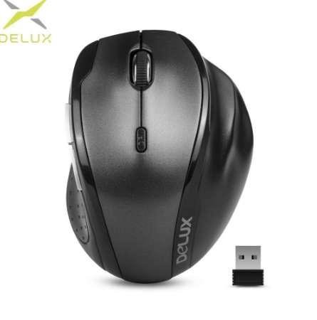 Delux M620GX Ergonomic Wireless gaming Mouse 6 Functional Buttons 4 Gear DPI USB Optical Mice for Office with Shell Bionics