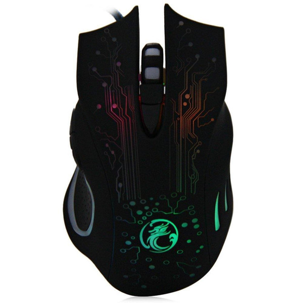 New Mouse ESTONE X9 5000DPI Colorful Gaming Mouse 6 Buttons LOL Optical USB Wired Computer &Professional Mouse Gamer