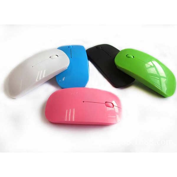 NEW 2.4G Wireless Ultra-Thin Optical Mouse for Laptop Desktop Notebook 5 color.