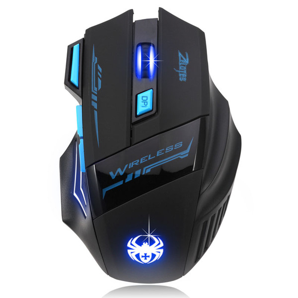 Adjustable 2400DPI Optical Wireless Gaming Game Mouse For Laptop PC Ergonomics Optical Mouse Wireless