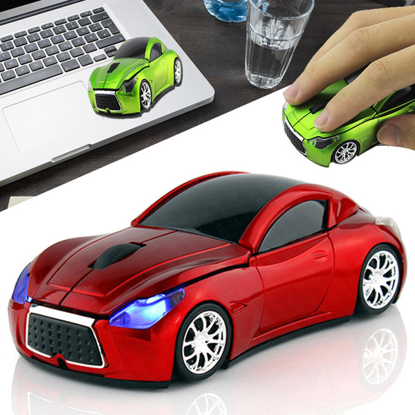 Wireless Sport Car Shaped Mouse 1600DPI Optical Mouse Ergonomic Mice 2.4G USB Receiver SL@88