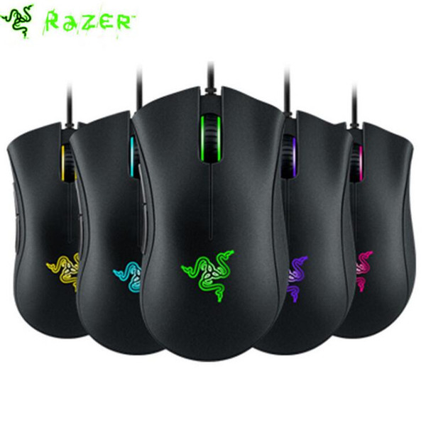 Razer DeathAdder Chroma Mice 3500DPI Gaming Mouse-USB Wired 5 Buttons Optical Sensor Mouse Razer Mouse Gaming Mice With Retail Package DHL