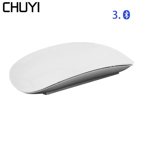 CHUYI Bluetooth Wireless Magic Mouse Slim Arc Touch Mouse Ergonomic Optical USB Computer Ultra-thin BT 3.0 Mice For Mac PC