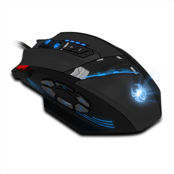 Hot selling New! Fashion Zelotes C-12 Programmable Buttons LED Optical USB Gaming Mouse Mice 4000 DPI 1pc