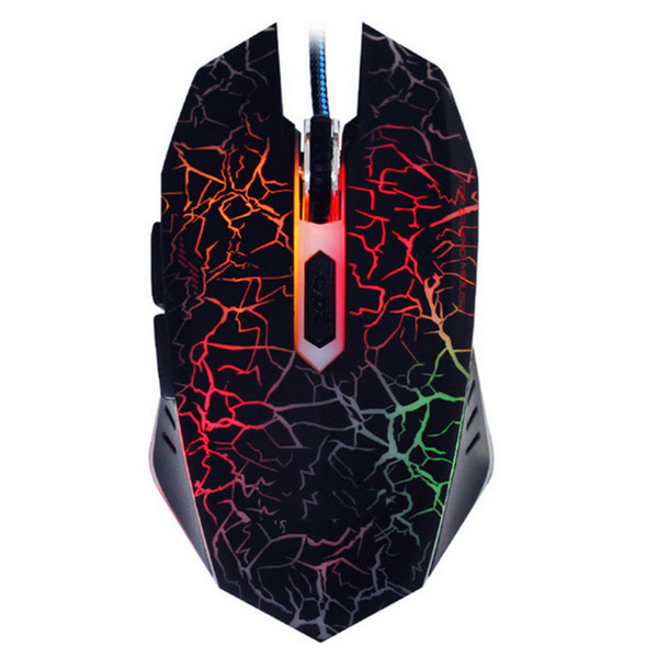 Malloom 2017 New 6 keys Professional Colorful LED Backlight 4000 DPI Optical Wired Gaming Mouse Gamer Mice sem fio For PC Laptop