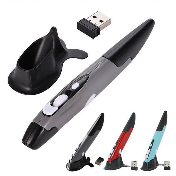 2.4G Wireless Pointing Mouse Optical USB Pocket Drawing Write Pen Mini PC Mice Tablet Laptop