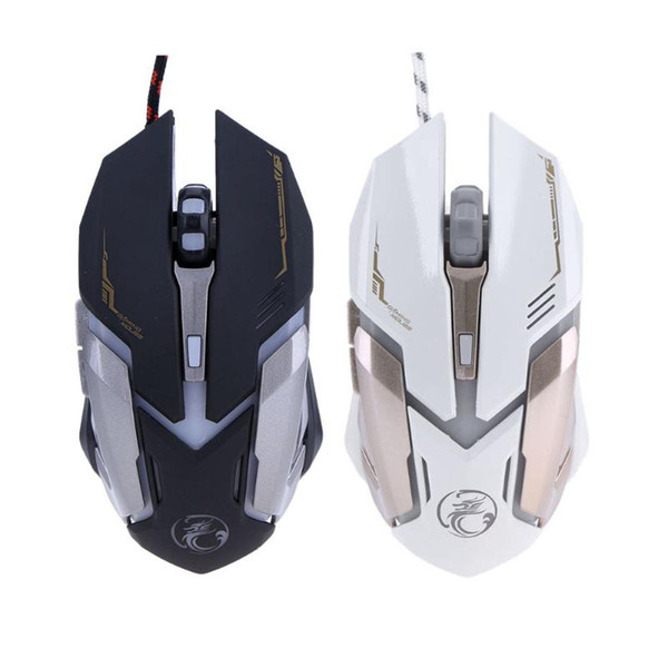 ALLOYSEED Wired Gaming Mouse 6 Buttons Mouse Gamer USB LED Optical Computer Cable Peripherals V6 for Laptop Desktop