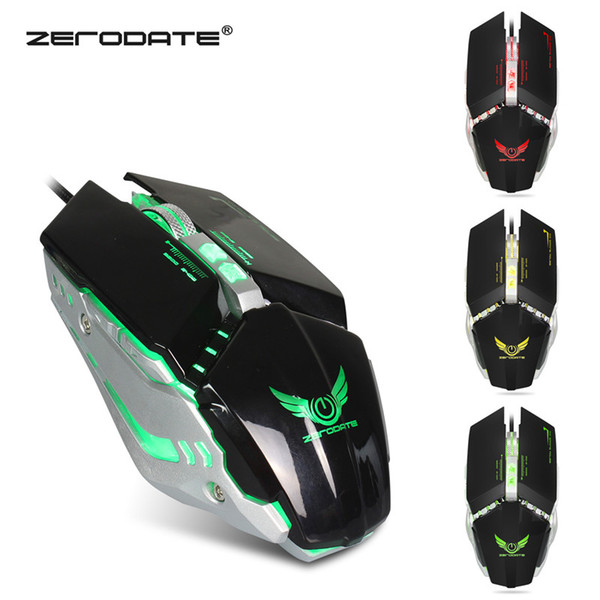 X700 Wired gaming mouse Laptop Desktop Computer mouse High-end gaming macro definition game four-color luminous mouse with free ship3600 dpi