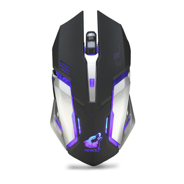 Wireless Gaming Mouse Charging silent Luminous games 4 Keys USB Optical Laptop desktop computer universal factory direct sale