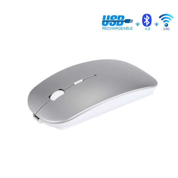 Wireless Gaming Mouse 2.4GHz Dual-mode mouse charging mute mini slim 4 Keys USB Receiver Gamer mice For Laptop Desktop Factory direct sale