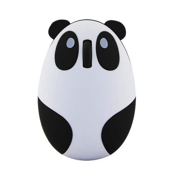 Wireless mouse creative cartoon panda mouse computer accessories wireless charging cute mini mouse optional cable with free shipping