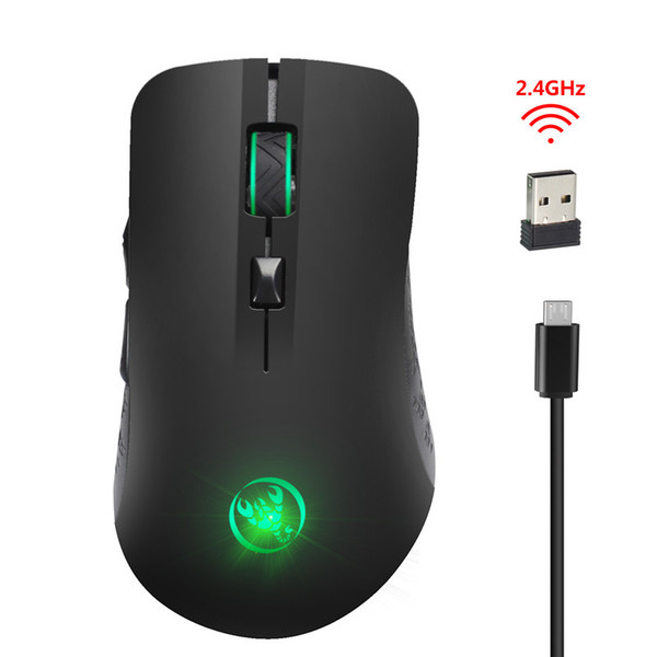 Wireless Gaming Mouse 2.4GHz 6 Keys 2400 dpi USB Receiver Pro Gamer mice For PC Laptop Desktop Professional Computer Mouse with free ship