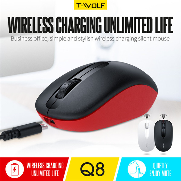 Q8 wireless bluetooth mouse charging quiet built-in lithium battery business office for Laptop desktop computer with wholesale and retail