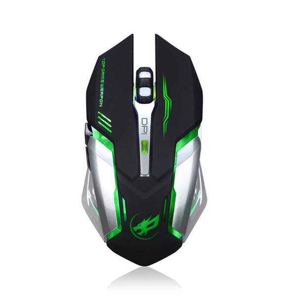 ZGPAX 2.4G 6 Botton USB Wireless Mouse Rechargeable Silent LED Backlit Optical Ergonomic Gaming Mouse Mice A30