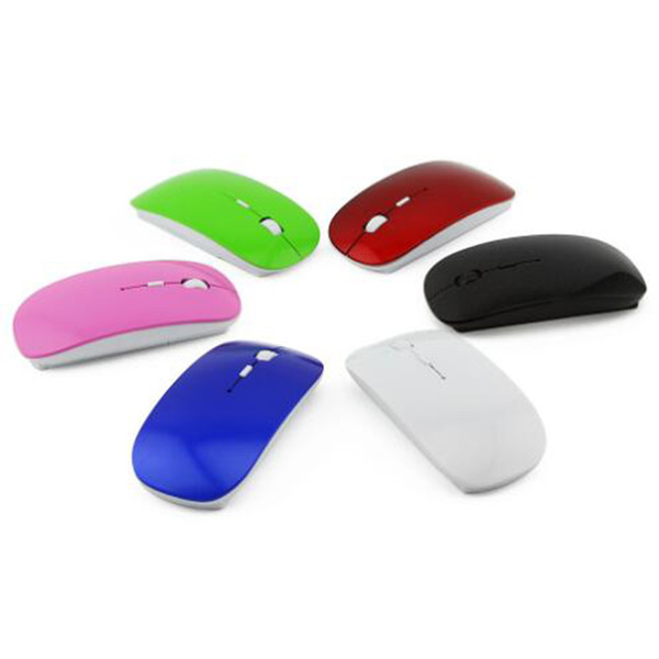 Ultra-thin USB Optical Wireless Mouse 2.4G Receiver for PC PC Laptop Desktop Desktop 5 Candy Color