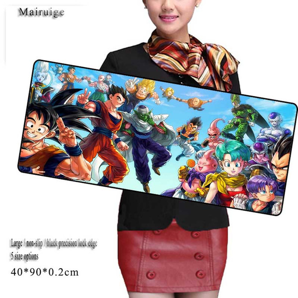 Dragon Ball 90X40CM oversized mouse pad black precision lock edge rubber anti-skid end notebook computer game keyboard table mat