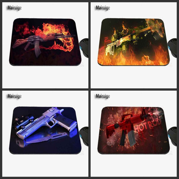 Computer Game Table Pad Super CSGO Counter Strike Gun Series Photo Print Rubber Rectangle Mouse Pad PC Computer Rubber Pad