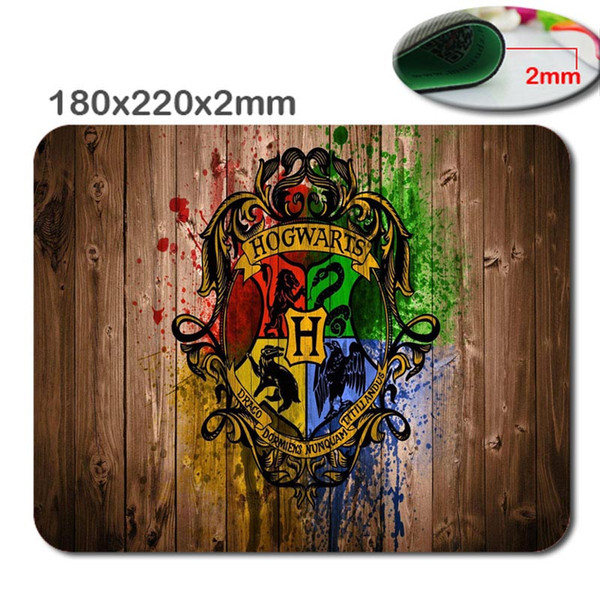 fast professional custom Harry Potter Hogwarts Logo Rectangle Non-Slip Rubber MousePad Computer Mouse pad mfor home and office