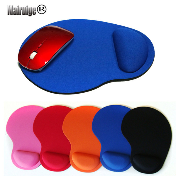 Mairuige New Wrist Protect Optical Trackball PC Thicken Mouse Pad Support Wrist Comfort Mat Mice Laptop gaming mousepad 8 Colors