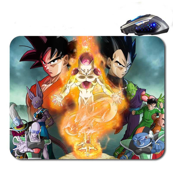 Free Shipping Anime Dragon Ball Z Top Sellig High Quality Custom Print Fashion Durable Notebook Gaming Rubber Mouse Pad