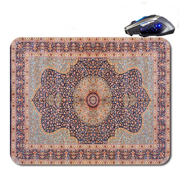 Persian Carpet Top Selling Anti-Slip New Arrival Customized Mouse Pad Computer PC Nice Gaming Mousemat As Gift Free Shipping