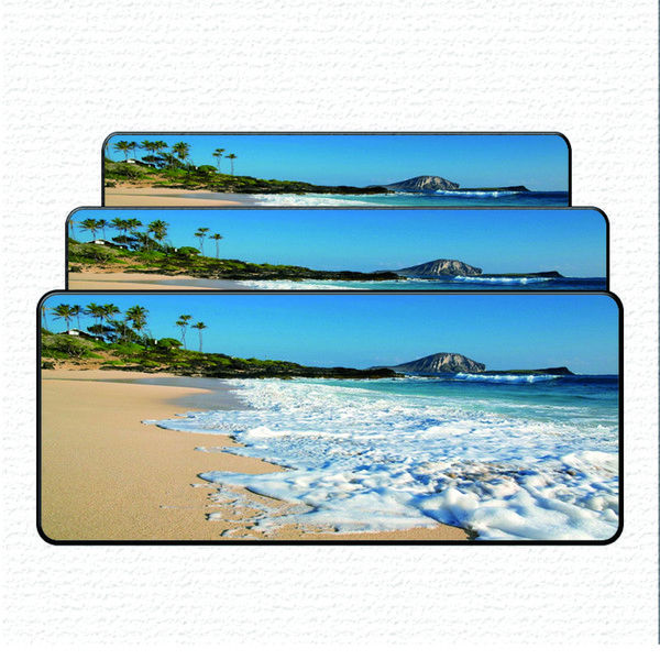 Large Size 400X900MM Gaming Mouse Pad Laptop Keyboard Pad High Quality Sky and Sea Art Pattern Rubber Pad