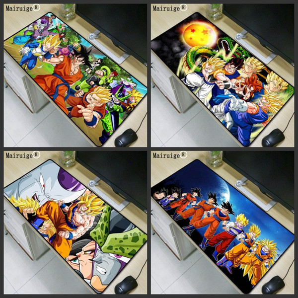 Mairuige Dragon Ball Anime Character Print High Quality Rubber Anti-slip Keyboard Pad Notebook Large Size Game Mouse Pad 40*90CM