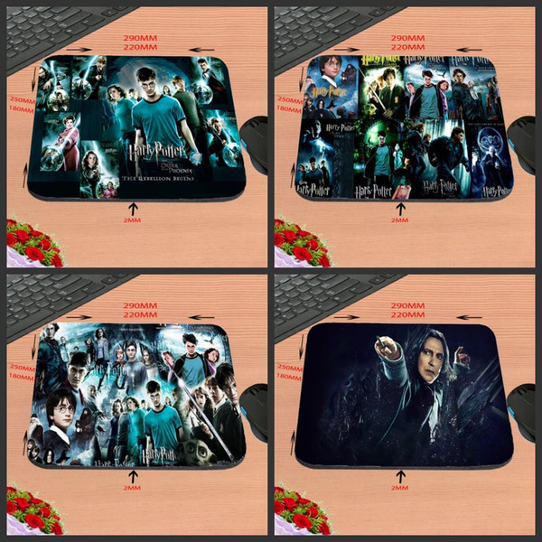 Hot Sell Print Design Anti-slip New Arrival harry potter All Movies Customized Rectangular Mouse Pad Computer PC Nice Gaming