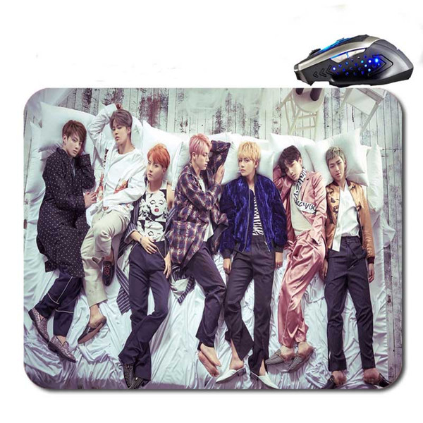 Bts Blood Sweat & Tears New Arrival 18*22cm/25*20*cm/25*29cm Customized Rectangular Non-slip Rubber Computer Gaming Mouse Pad