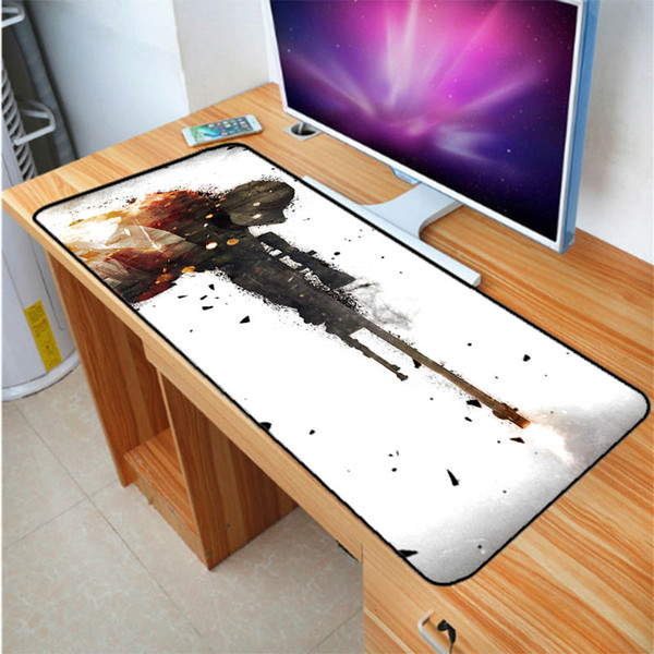 Large Size 400X900MM Gaming Mouse Pad Notebook Keyboard Pad Cyber CSGO White Background Rubber Pad