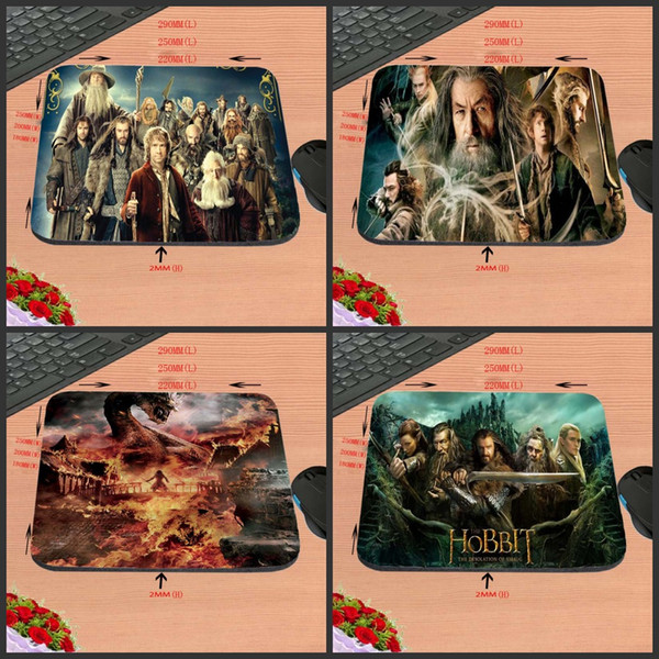 DIY Movie HOBBIT Customization, High-Definition Computer Mouse Pad, Non-Slip Rubber Rectangle Decorate Your Desk, As A Gift