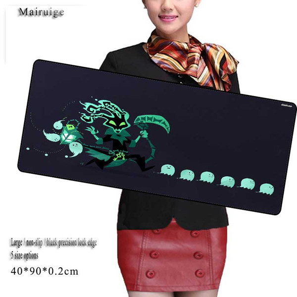 Hot green creative cartoon large size mouse pad custom black precision lock edge anti-slip office notebook computer keyboard game pad