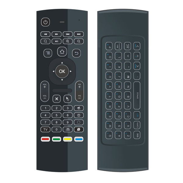 Hot selling 2.4G Remote Control mx3 backlight Mini Wireless Keyboard And air Mouse for android tv box