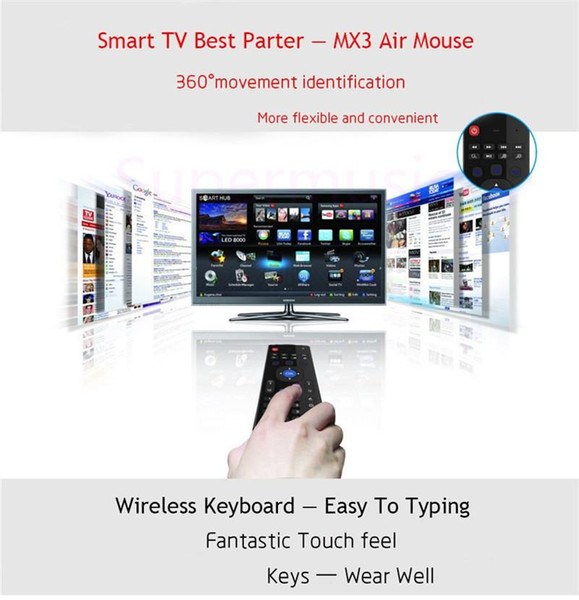 X8 Air Fly Mouse MX3 2.4GHz Wireless Keyboard Remote Control Somatosensory for MX3 MXQ M8 M8S Android TV Box Smart box 10pcs Free Shipping