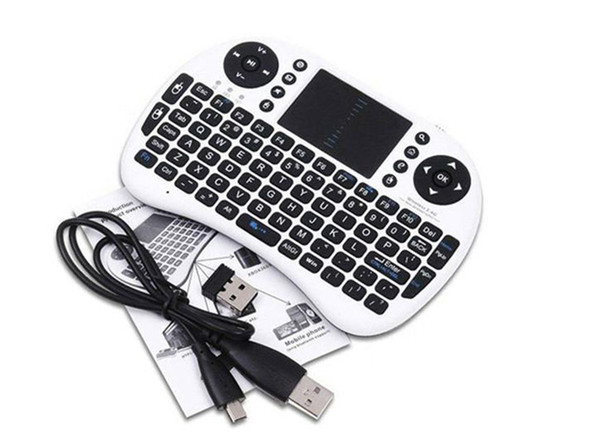 10X 2019 Wireless Keyboard rii i8 keyboards Fly Air Mouse Multi-Media Remote Control Touchpad Handheld for TV BOX Android Mini PC B-FS